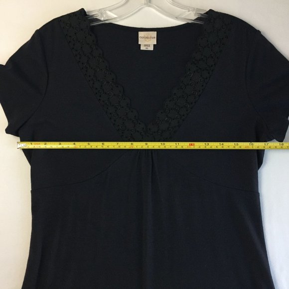 Covington Eyelet Lace Detail Pullover Top - Picture 9 of 10